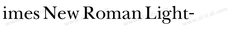 imes New Roman Light字体转换